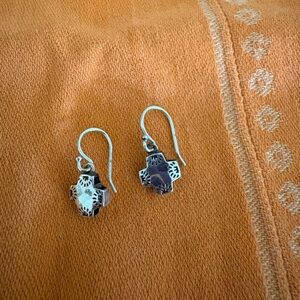 Small Silpada Silver Cross Earrings